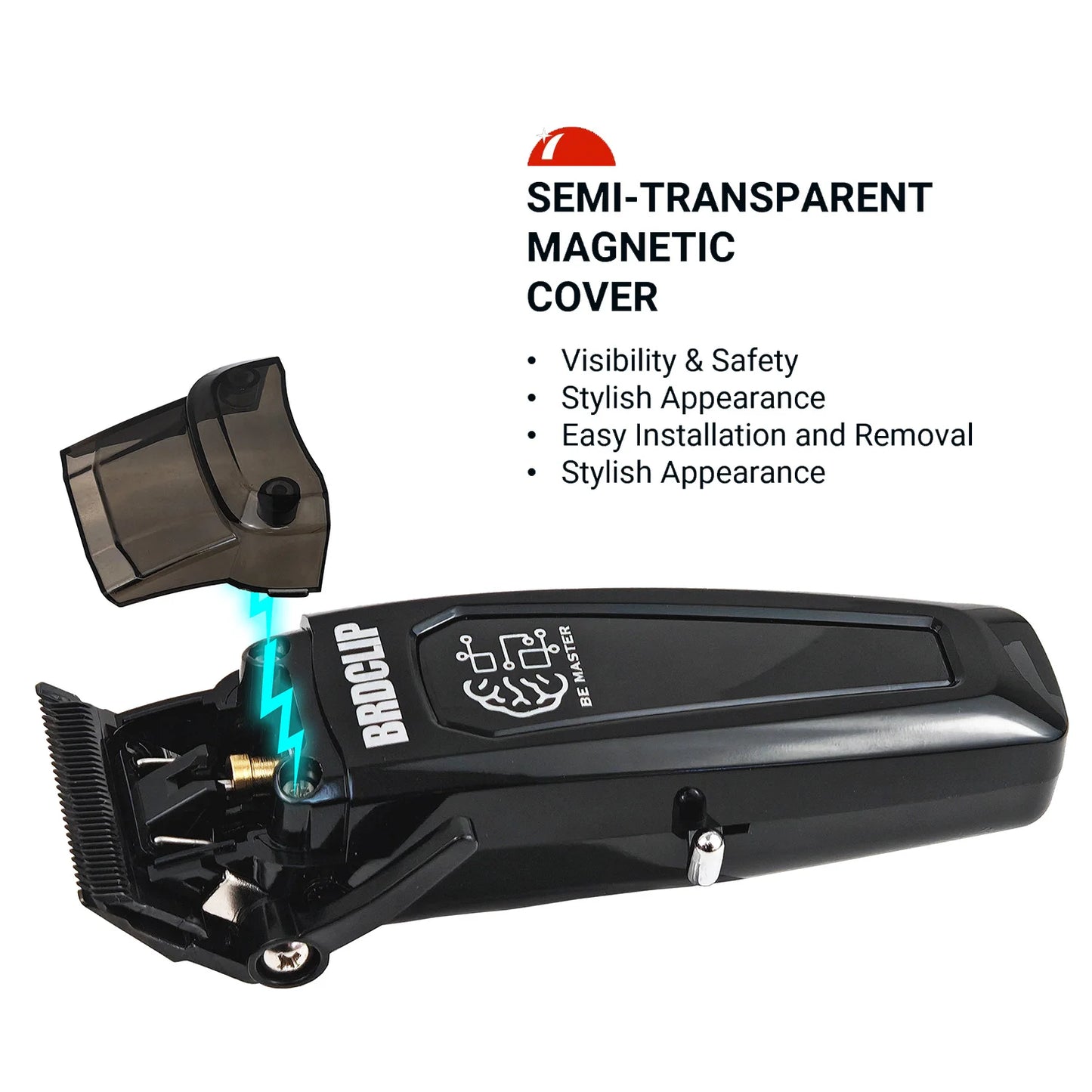 BRDCLIP BRD-106 7500RPM Professional Men's Hair Clipper with Base Charger DLC Hair Cutting Machine Hair Trimmer