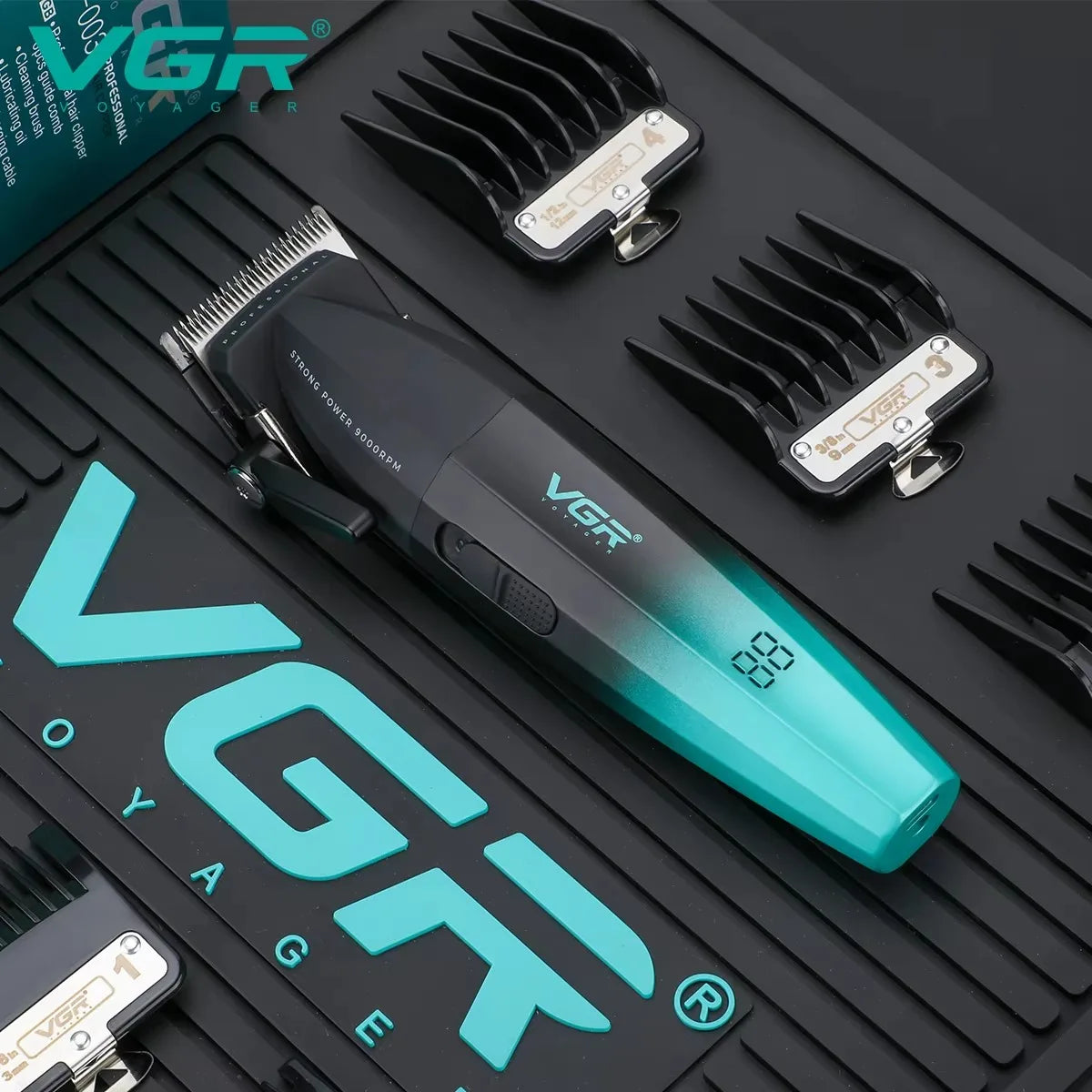 VGR Barber Clippers Professional Trimmer Adjustable Haircut 9000 RPM Hair Cutting Machine Electric Hair Clippers Men V-003 V-906