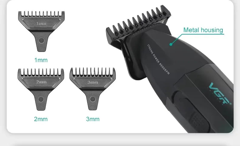 VGR Barber Clippers Professional Trimmer Adjustable Haircut 9000 RPM Hair Cutting Machine Electric Hair Clippers Men V-003 V-906