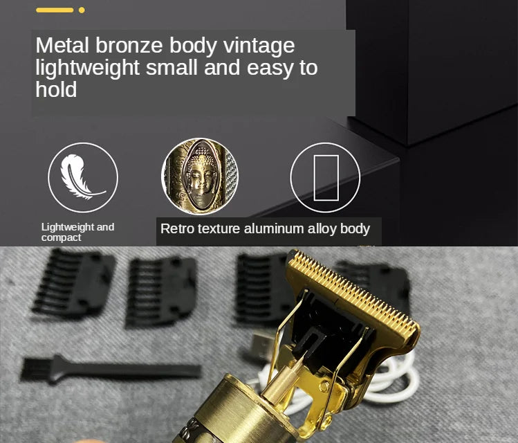 T9 Hair Clipper and Trimmer for Men – Professional Electric Machine for Beard Repair, Body and Hair Shaving, 0mm Haircut Machine.
