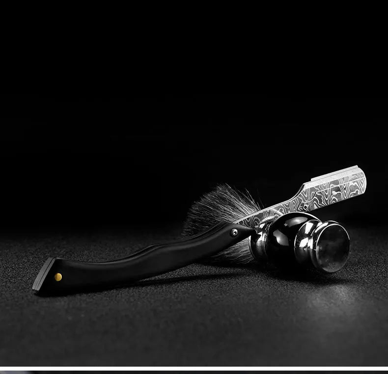 1P Stainless Steel Folding Shave Knife Handle Beard Straight Razor Hair Dressing Tool Men Manual Convenience Hair Trimmer Shaver