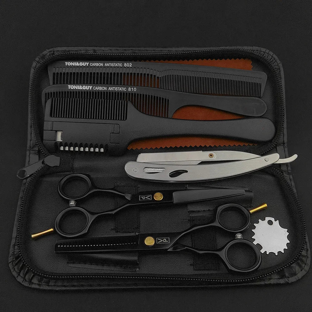 5.5 '' 440c Stainless Steel Scissor Professional Hairdressers Hair Scissors Hair Cutting Salon Hairdressing Thinning Shears Set