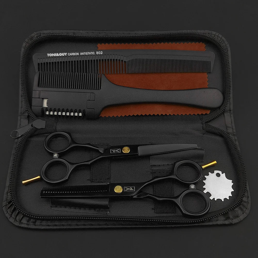 5.5 '' 440c Stainless Steel Scissor Professional Hairdressers Hair Scissors Hair Cutting Salon Hairdressing Thinning Shears Set