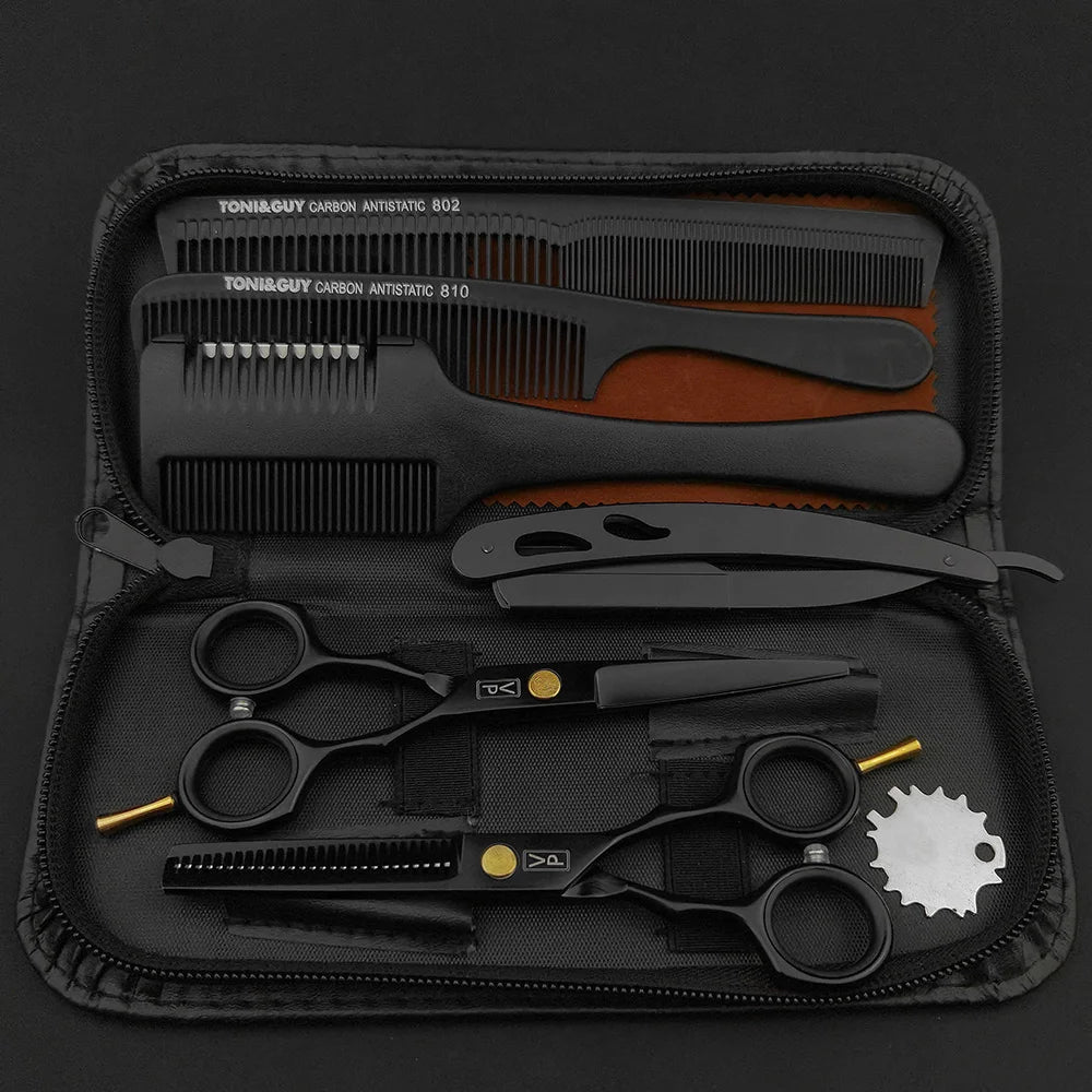 5.5 '' 440c Stainless Steel Scissor Professional Hairdressers Hair Scissors Hair Cutting Salon Hairdressing Thinning Shears Set