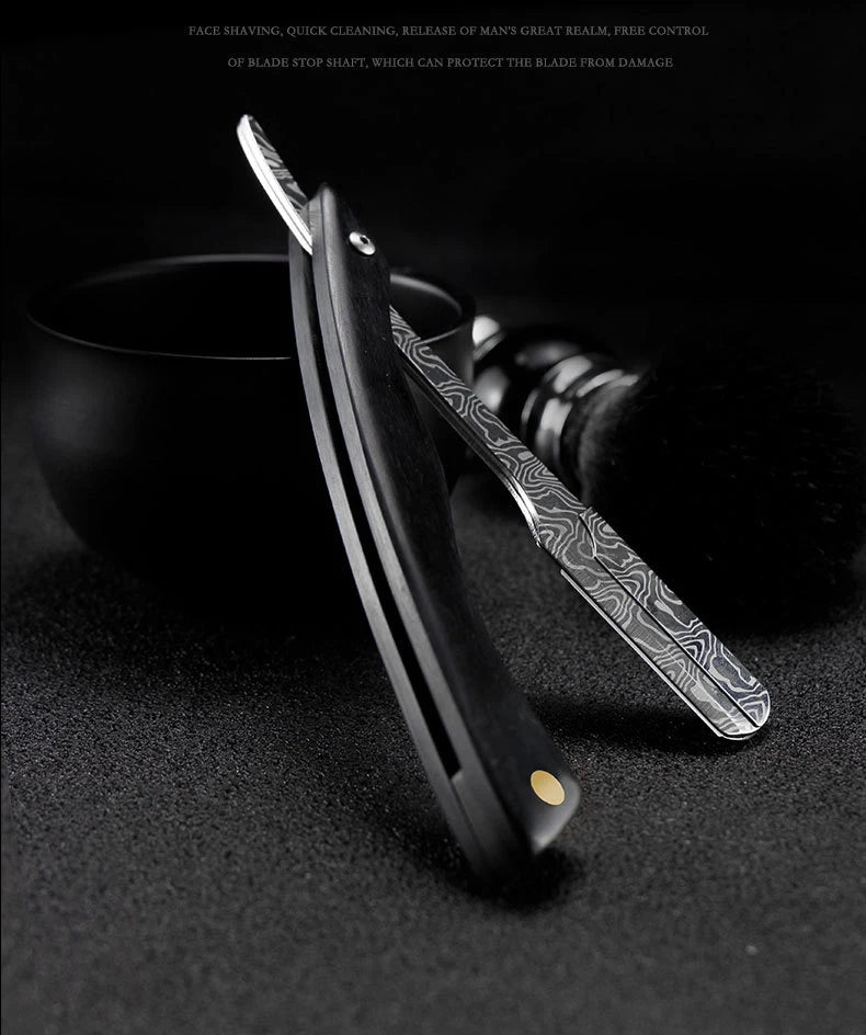 1P Stainless Steel Folding Shave Knife Handle Beard Straight Razor Hair Dressing Tool Men Manual Convenience Hair Trimmer Shaver