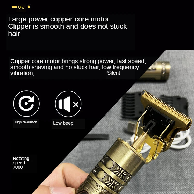 T9 Hair Clipper and Trimmer for Men – Professional Electric Machine for Beard Repair, Body and Hair Shaving, 0mm Haircut Machine.