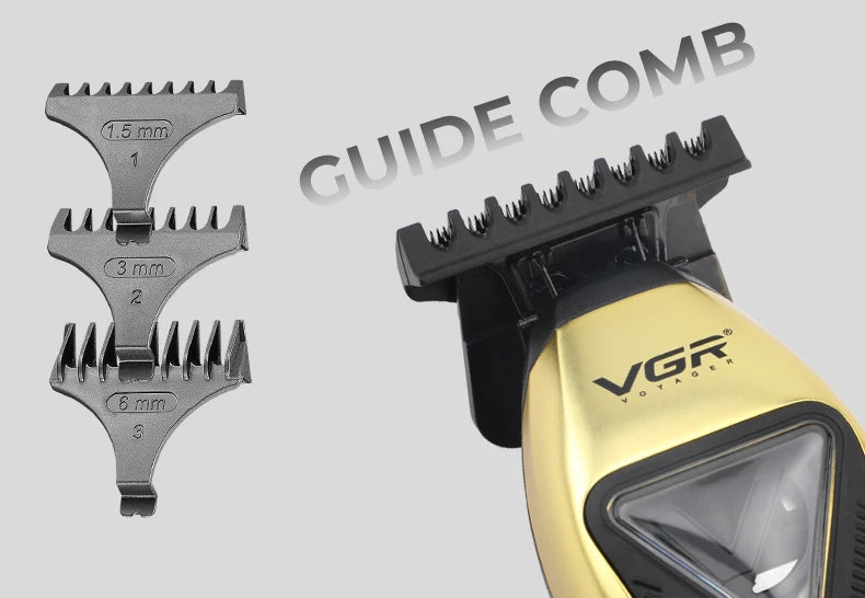 VGR Hair Trimmer Professional Barber Clippers 10000 RPM Hair Cutting Machine Vector Motor Trimmers Haircut Trimmer for Men V-994