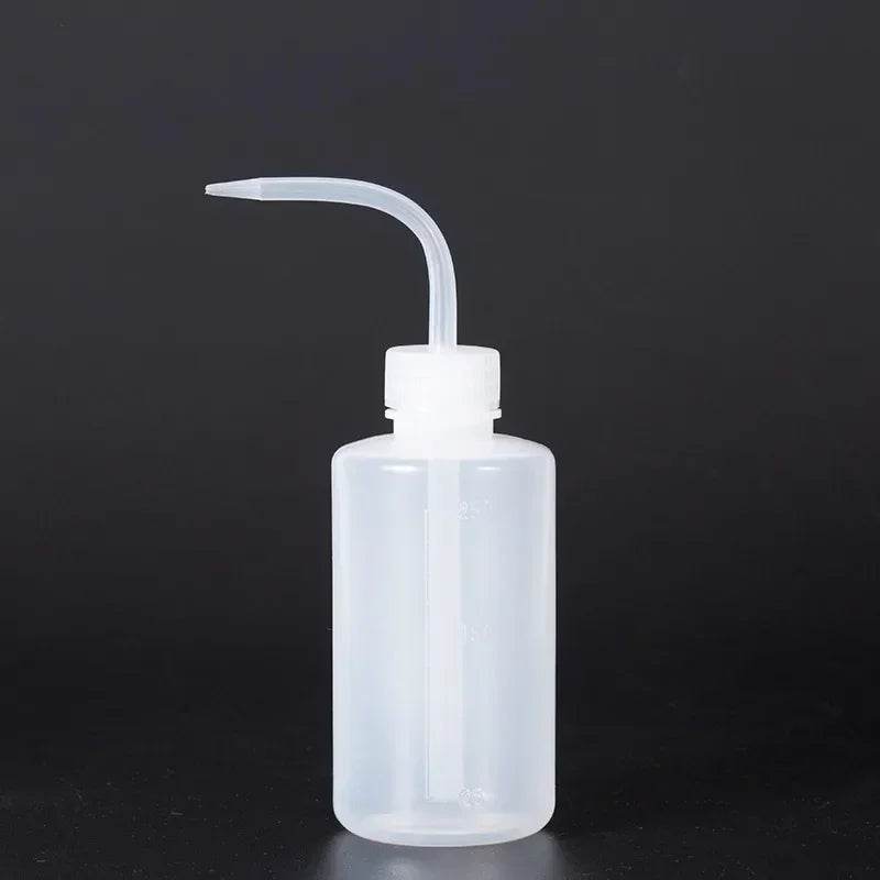 1pc Squeeze Tube Empty Bottle Curved Spout Washing Bottles Eyebrow Tattoo Supplies Lash Bath Flask Eyelash Extension Makeup Tool