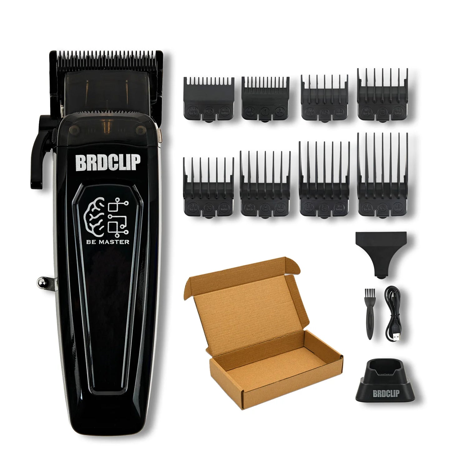 BRDCLIP BRD-106 7500RPM Professional Men's Hair Clipper with Base Charger DLC Hair Cutting Machine Hair Trimmer