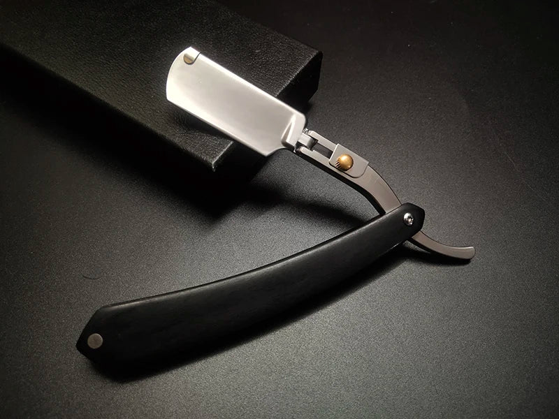 1P Stainless Steel Folding Shave Knife Handle Beard Straight Razor Hair Dressing Tool Men Manual Convenience Hair Trimmer Shaver