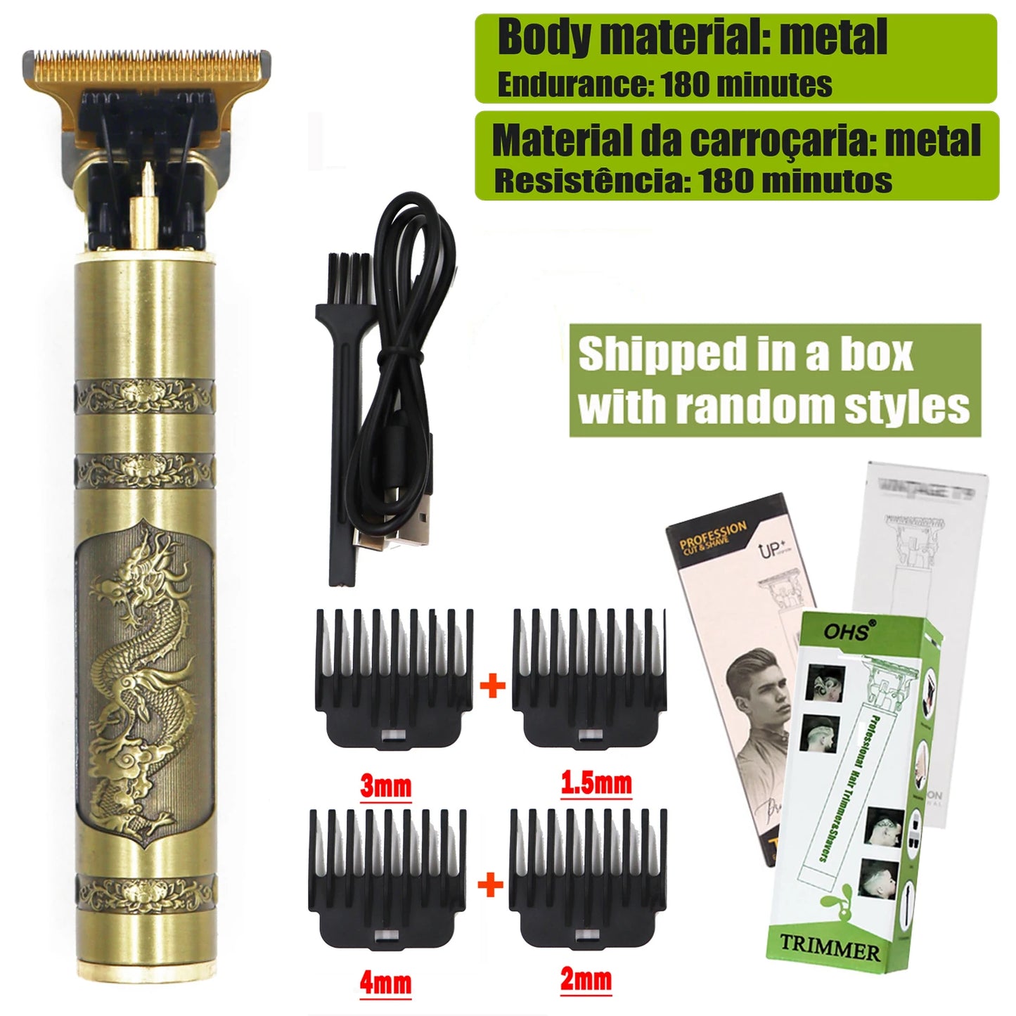 T9 Hair Clipper and Trimmer for Men – Professional Electric Machine for Beard Repair, Body and Hair Shaving, 0mm Haircut Machine.