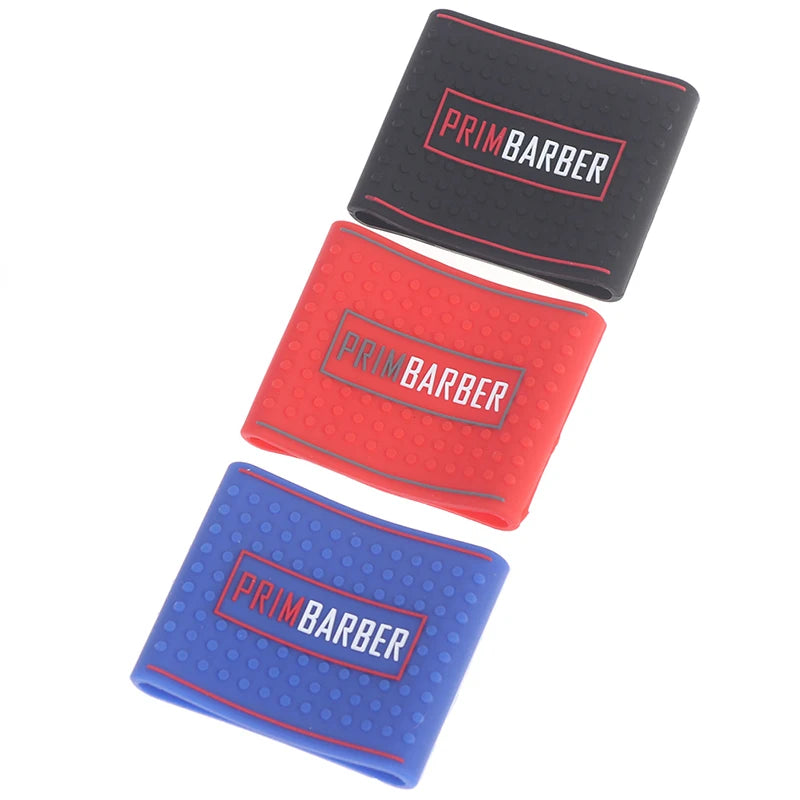 3Pcs/set Barber Clipper Grip Bands Silicone Non-slip Sleeve 3 Sizes Hair Trimmer Anti-slip Ring