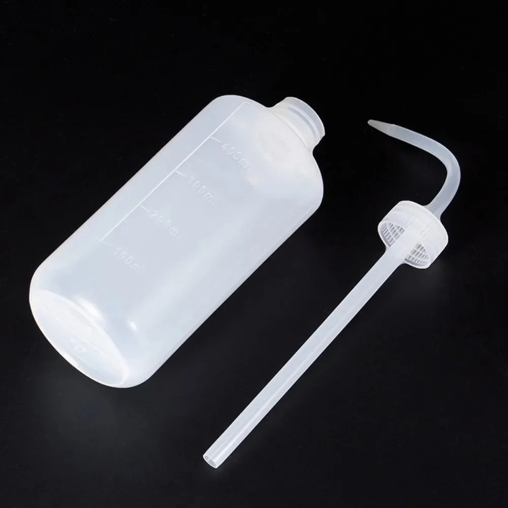 1pc Squeeze Tube Empty Bottle Curved Spout Washing Bottles Eyebrow Tattoo Supplies Lash Bath Flask Eyelash Extension Makeup Tool
