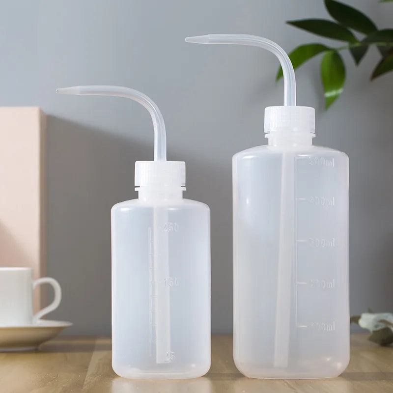 1pc Squeeze Tube Empty Bottle Curved Spout Washing Bottles Eyebrow Tattoo Supplies Lash Bath Flask Eyelash Extension Makeup Tool