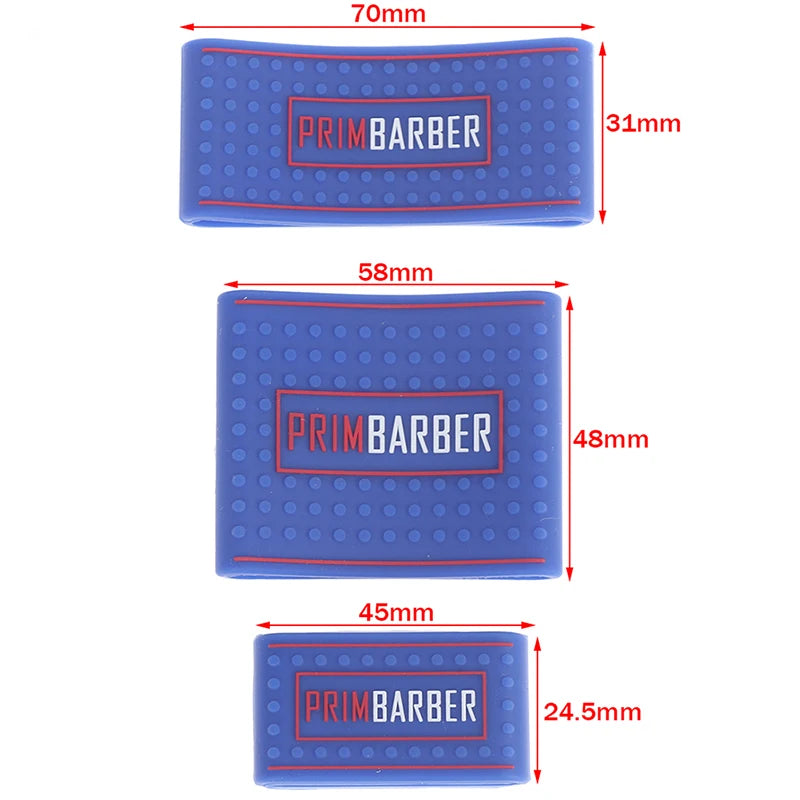 3Pcs/set Barber Clipper Grip Bands Silicone Non-slip Sleeve 3 Sizes Hair Trimmer Anti-slip Ring