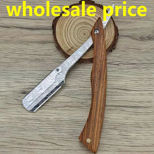 Men Professional Barber Razor Manual Shaver Straight Edge Stainless Steel Shaver Folding Shaving Shave Wholesale Price