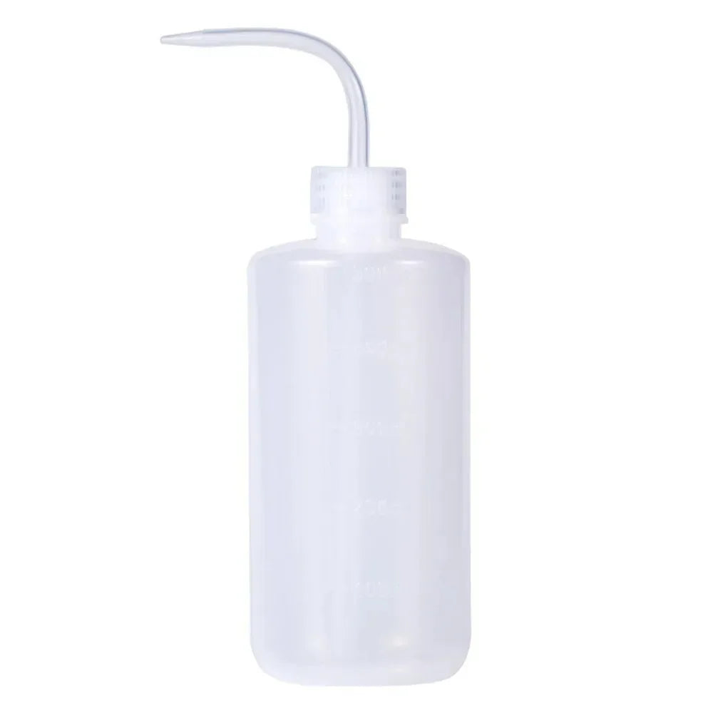 1pc Squeeze Tube Empty Bottle Curved Spout Washing Bottles Eyebrow Tattoo Supplies Lash Bath Flask Eyelash Extension Makeup Tool