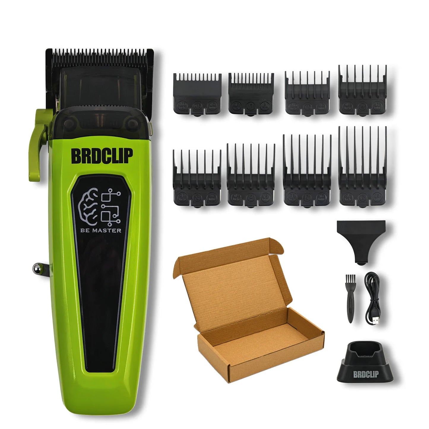 BRDCLIP BRD-106 7500RPM Professional Men's Hair Clipper with Base Charger DLC Hair Cutting Machine Hair Trimmer