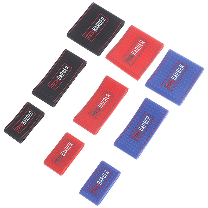 3Pcs/set Barber Clipper Grip Bands Silicone Non-slip Sleeve 3 Sizes Hair Trimmer Anti-slip Ring