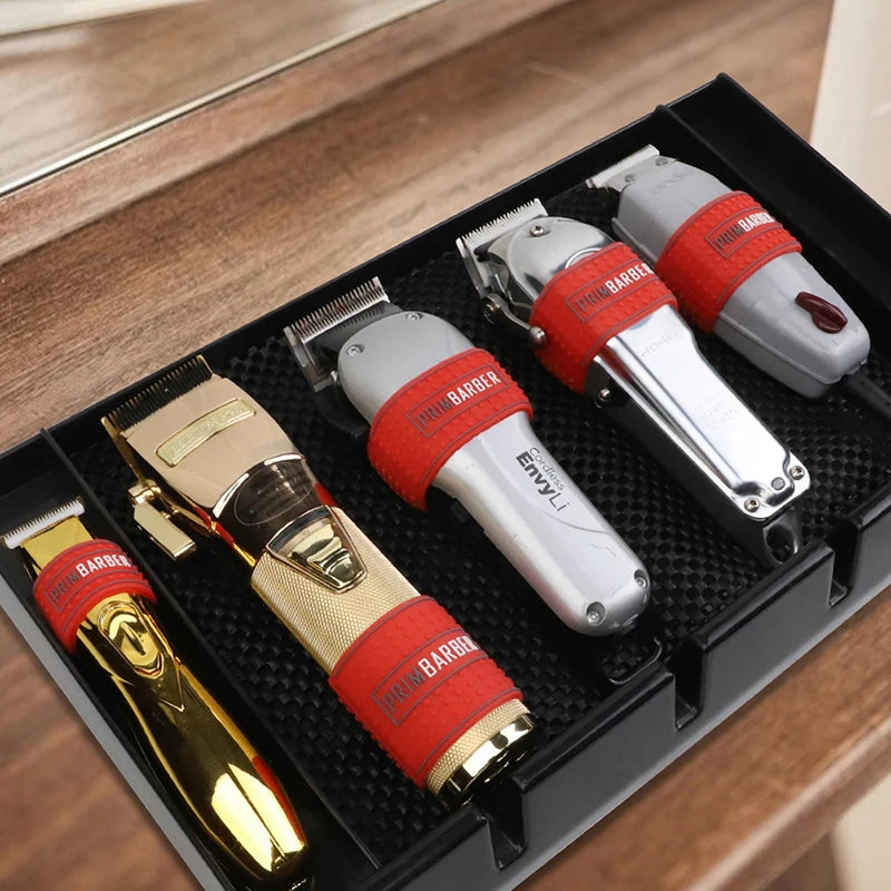 3Pcs/set Barber Clipper Grip Bands Silicone Non-slip Sleeve 3 Sizes Hair Trimmer Anti-slip Ring