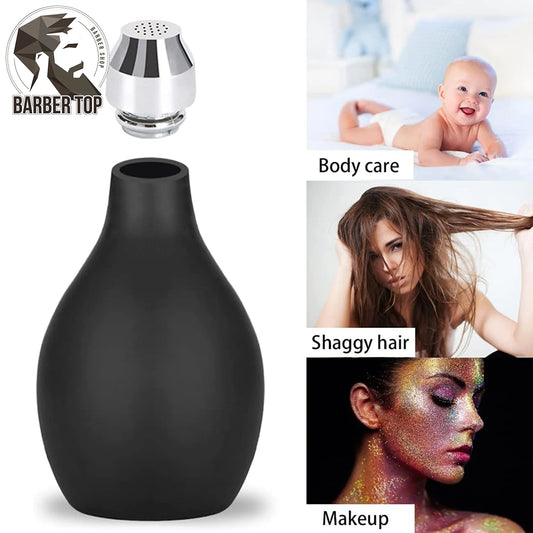 Refillable Hair Salon Powder Spray Bottle – Barber Talcum Powder Container for Styling and Haircut Accessories