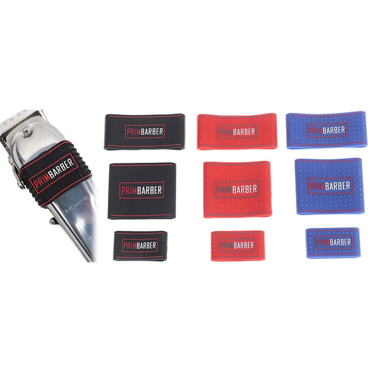 3Pcs/set Barber Clipper Grip Bands Silicone Non-slip Sleeve 3 Sizes Hair Trimmer Anti-slip Ring