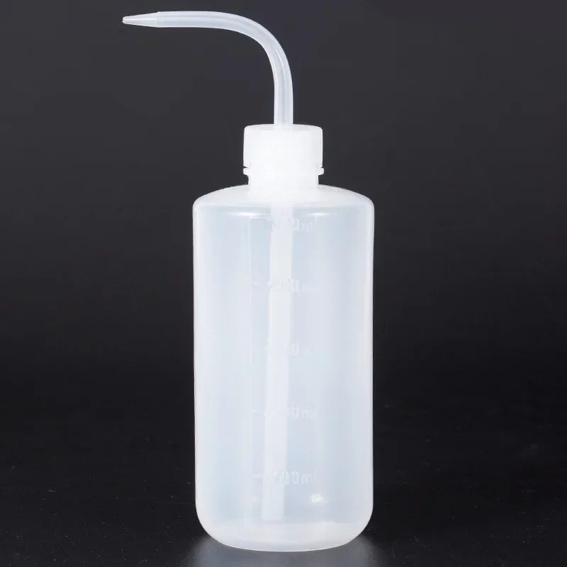 1pc Squeeze Tube Empty Bottle Curved Spout Washing Bottles Eyebrow Tattoo Supplies Lash Bath Flask Eyelash Extension Makeup Tool