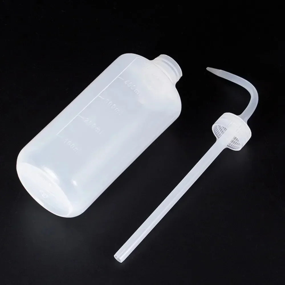1pc Squeeze Tube Empty Bottle Curved Spout Washing Bottles Eyebrow Tattoo Supplies Lash Bath Flask Eyelash Extension Makeup Tool