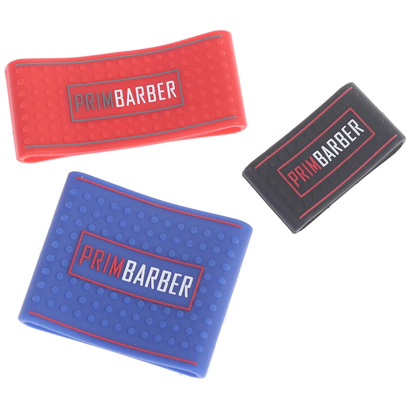 3Pcs/set Barber Clipper Grip Bands Silicone Non-slip Sleeve 3 Sizes Hair Trimmer Anti-slip Ring